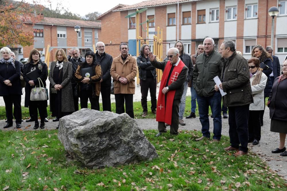 Homenaje a mineros por el día de Santa Bárbara, en La Camocha