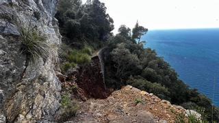 Se derrumba un tramo del histórico camí des Guix, construido por el Arxiduc