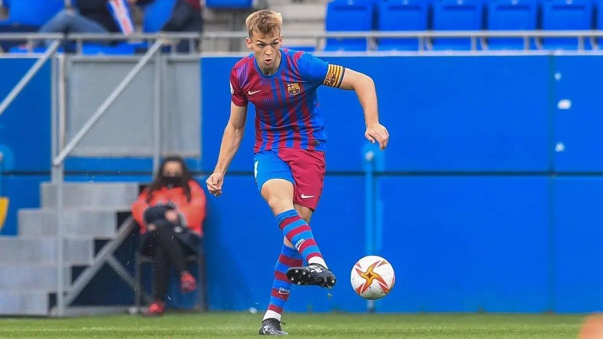 Arnau Comas con el Barcelona
