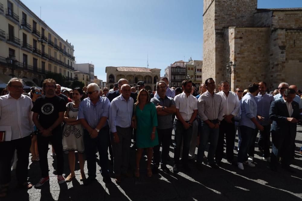 Concentraciones atentado de Barcelona en Zamora