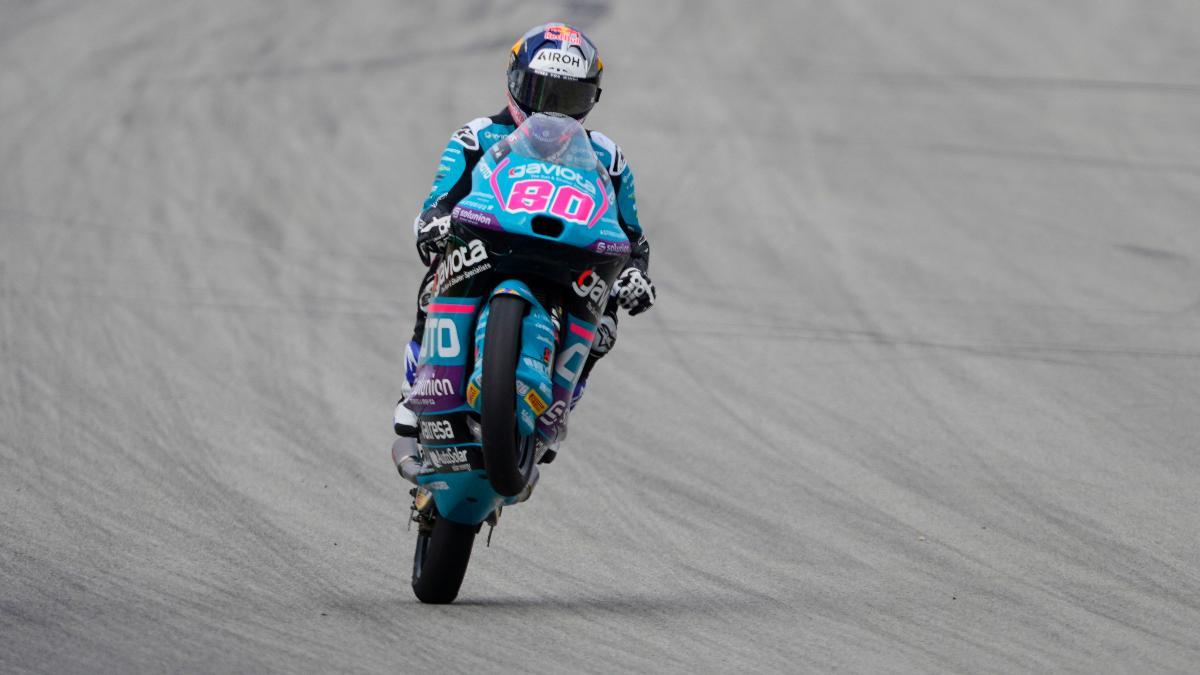 El piloto colombiano de Moto3, David Alonso (CFMOTO Gaviota Aspar Team)
