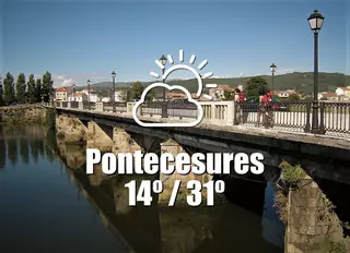 El tiempo en Pontecesures: previsión meteorológica para hoy, martes 15 de julio