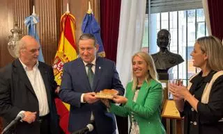 Zamoranos residentes en Buenos Aires reciben al presidente de la Diputación