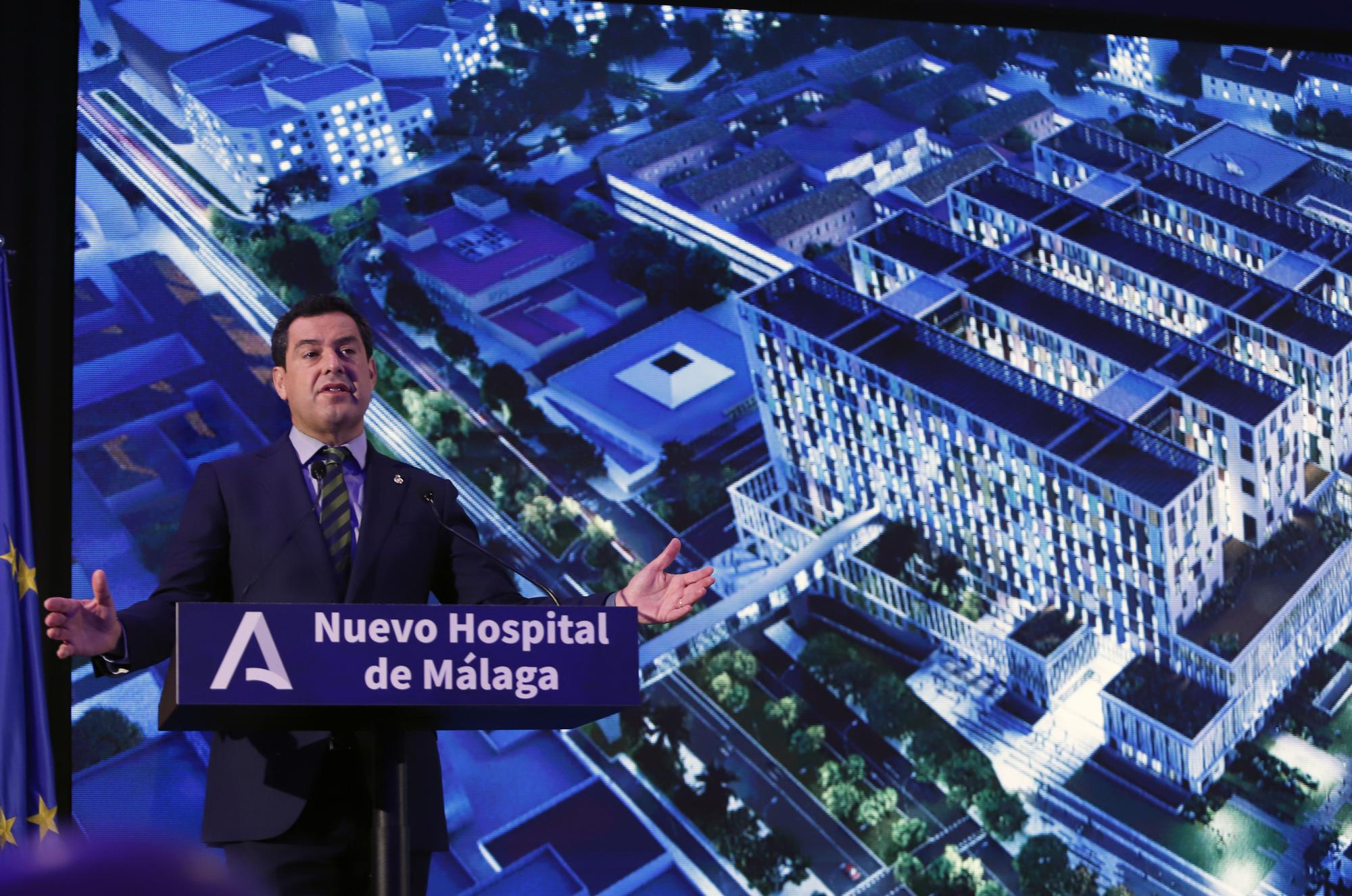 Presentación del anteproyecto del tercer hospital de Málaga.