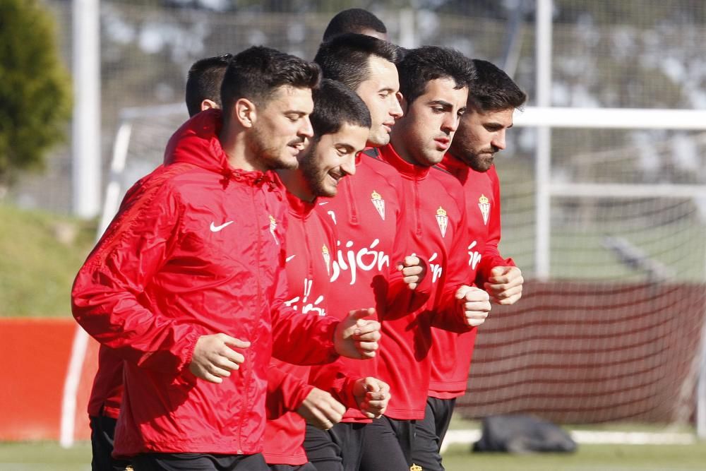 Entrenamiento del Sporting 27/03/2017