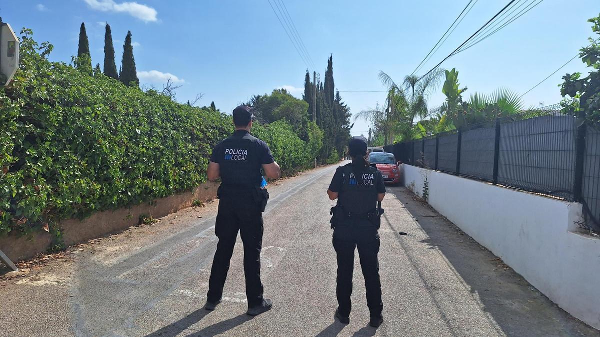 Policías locales de Sant Josep en una imagen de archivo