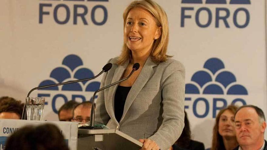 Cristina Coto, en la convención municipal de Foro.