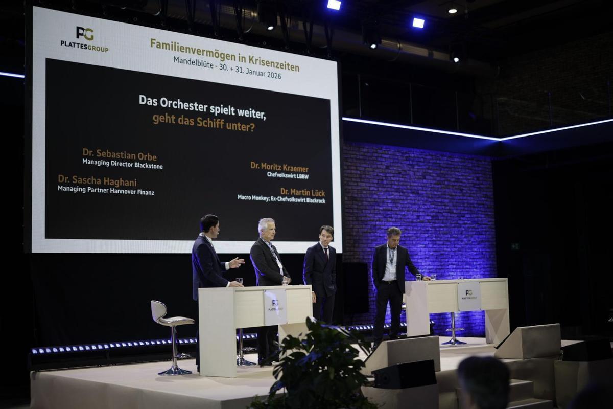 Die Podiumsdiskussion in der Motorworld.