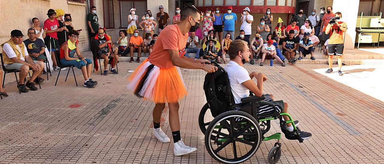 Una divertida imagen del acto que sirvió como clausura a las actividades