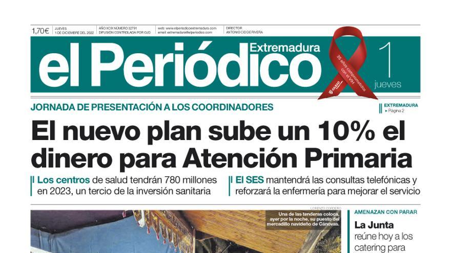 Consulta la portada correspondiente al día 1 de diciembre de 2022