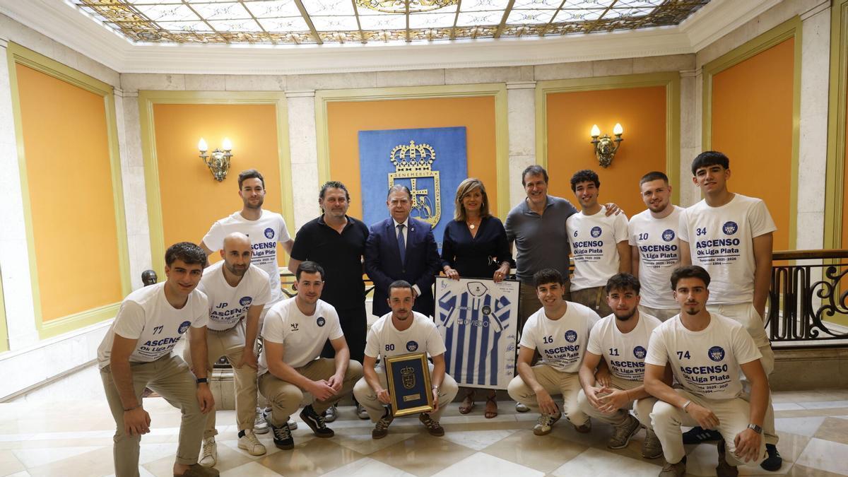 Recepción oficial al Oviedo Roller tras su ascenso a la OK Liga Plata de hockey sobre patines