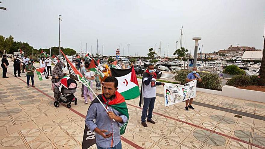 Marcha por la libertad del pueblo saharaui en Vila