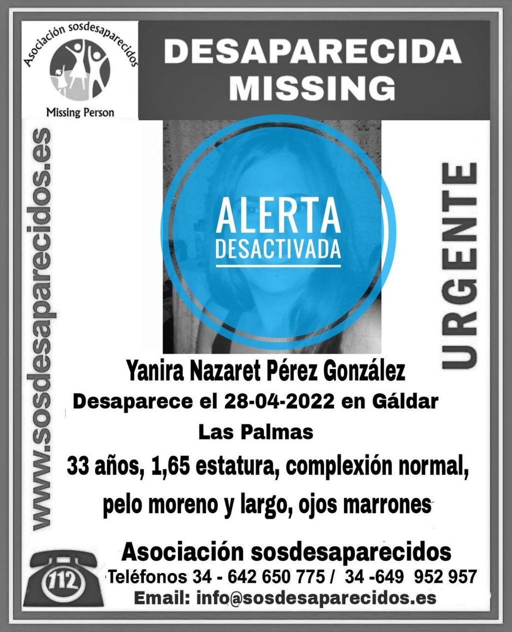 Encuentran a Yanira, desaparecida en Gáldar hace seis meses