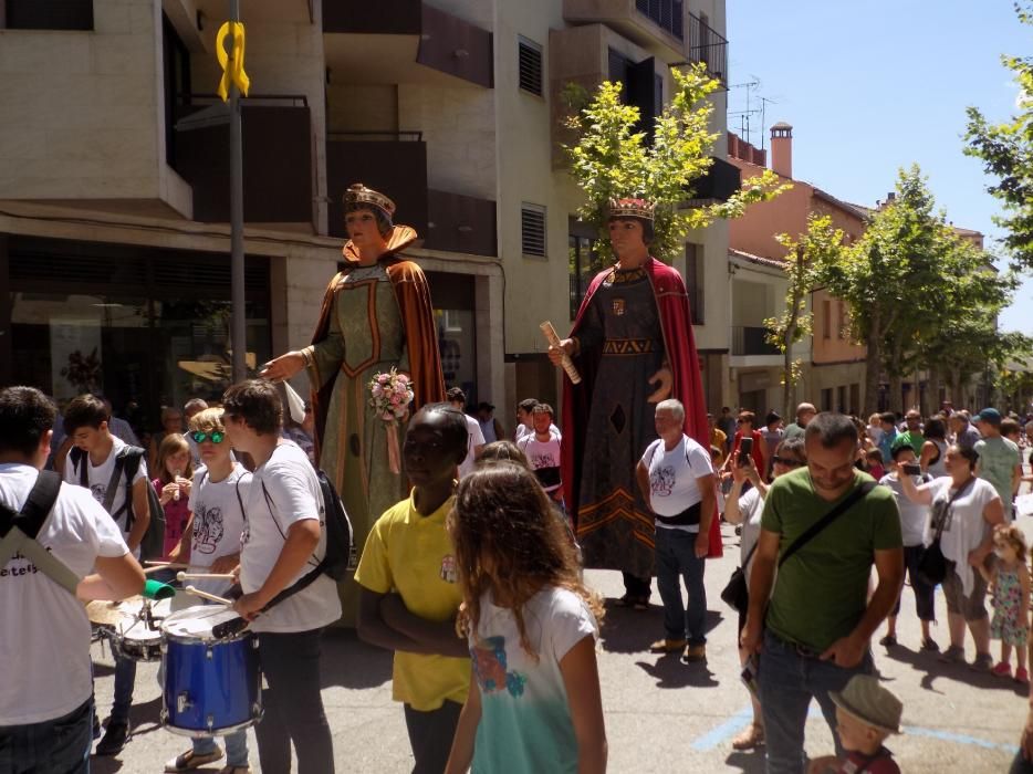 Trobada de gegants a Moià