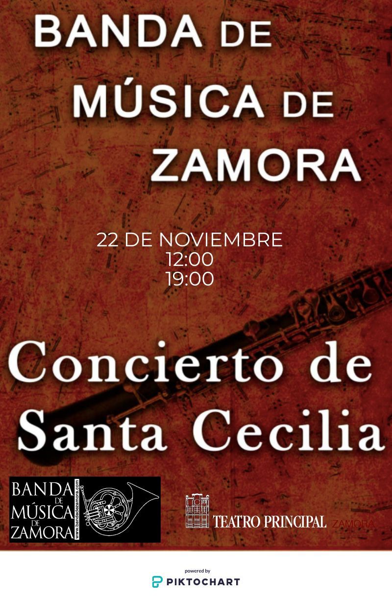 Cartel promocional de la Banda de Música de Zamora.