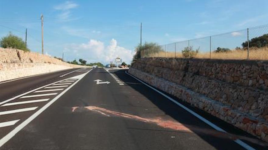 Der Unfallort wenige Stunden nach dem tödlichen Unfall.