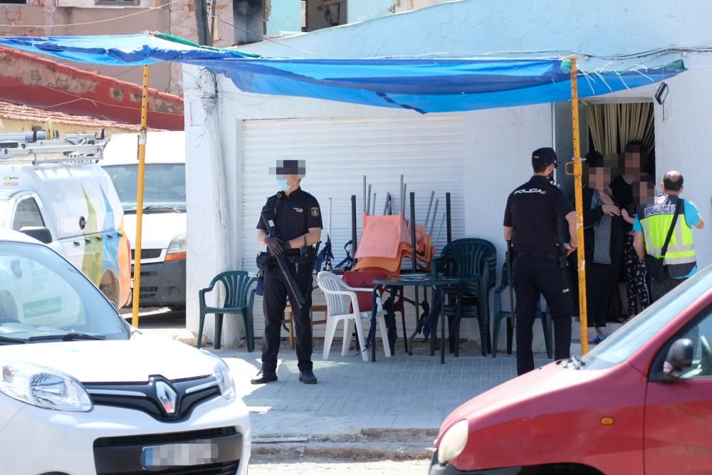 Redada antidroga de la Policía Nacional en el barrio de La Tafalera en Elda.