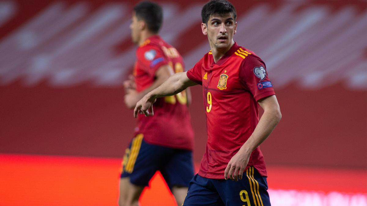 Gerard Moreno, jugador del Villarreal, ha marcado 5 goles en 10 partidos con la selección española