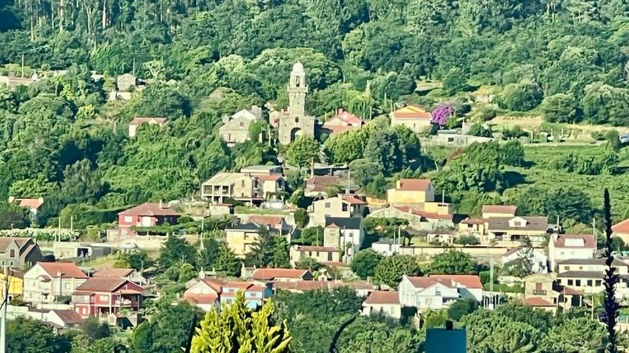 Vista parcial da parroquia canguesa de Coiro. | G.Núñez