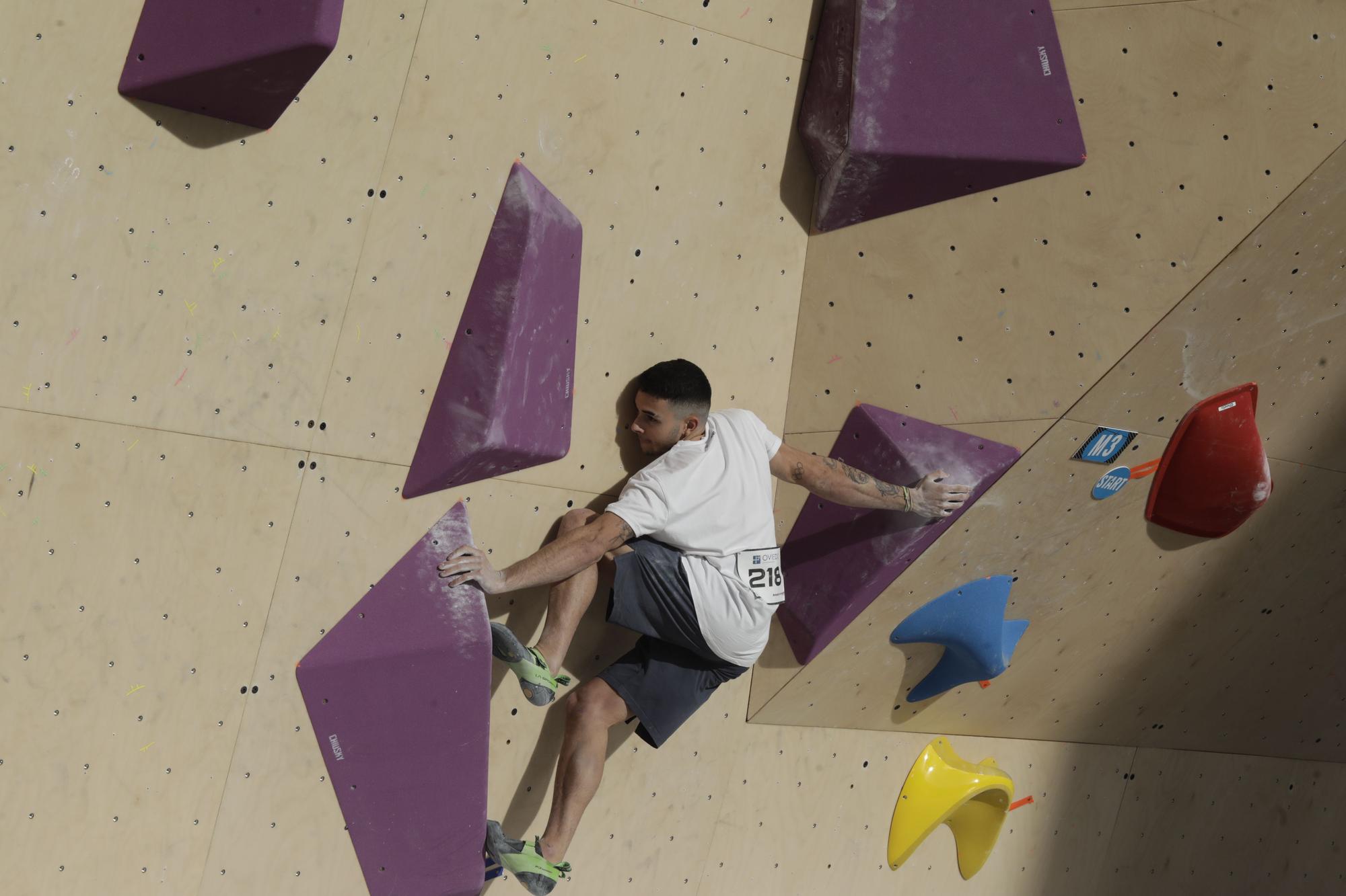 Así se vivió la primera prueba de la Copa de España de escalada en Oviedo