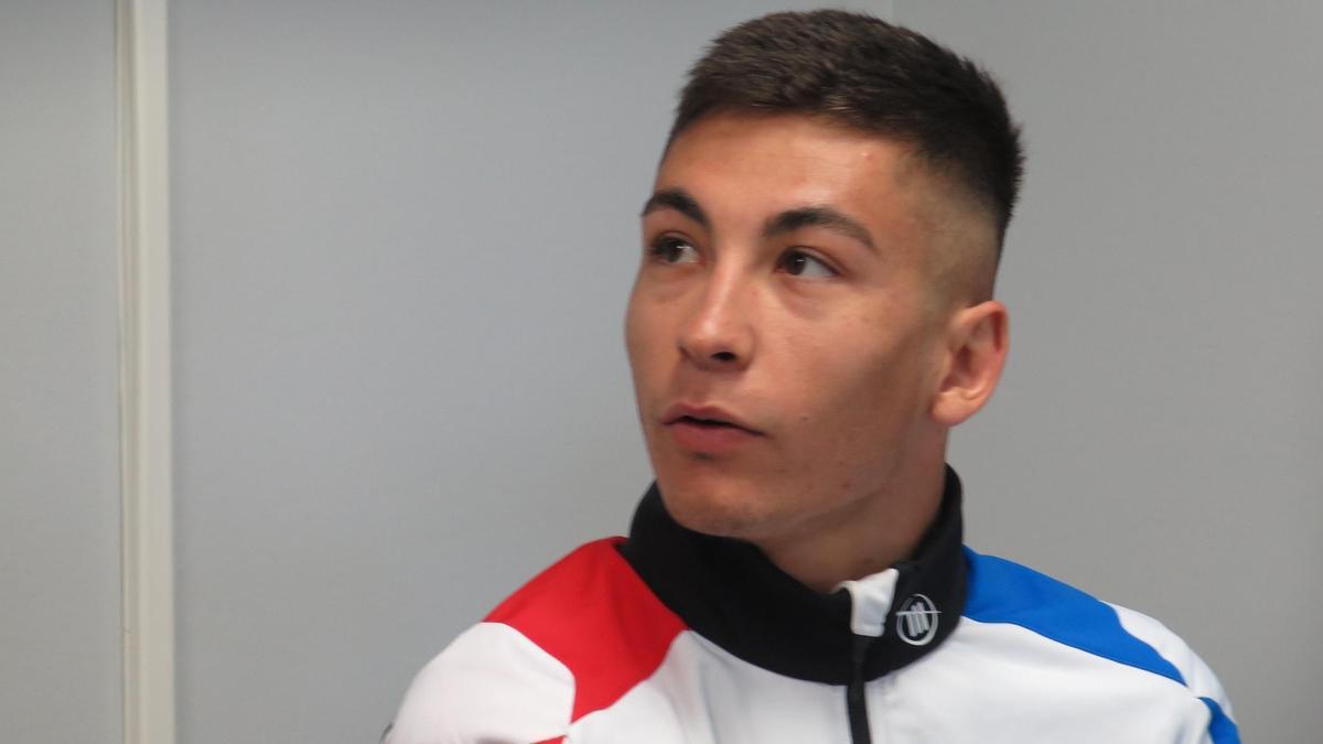 Raúl Fernández (Aprilia), hoy, en Le Mans (Francia).