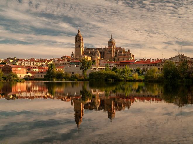 Vista de la catedral de Salamanca