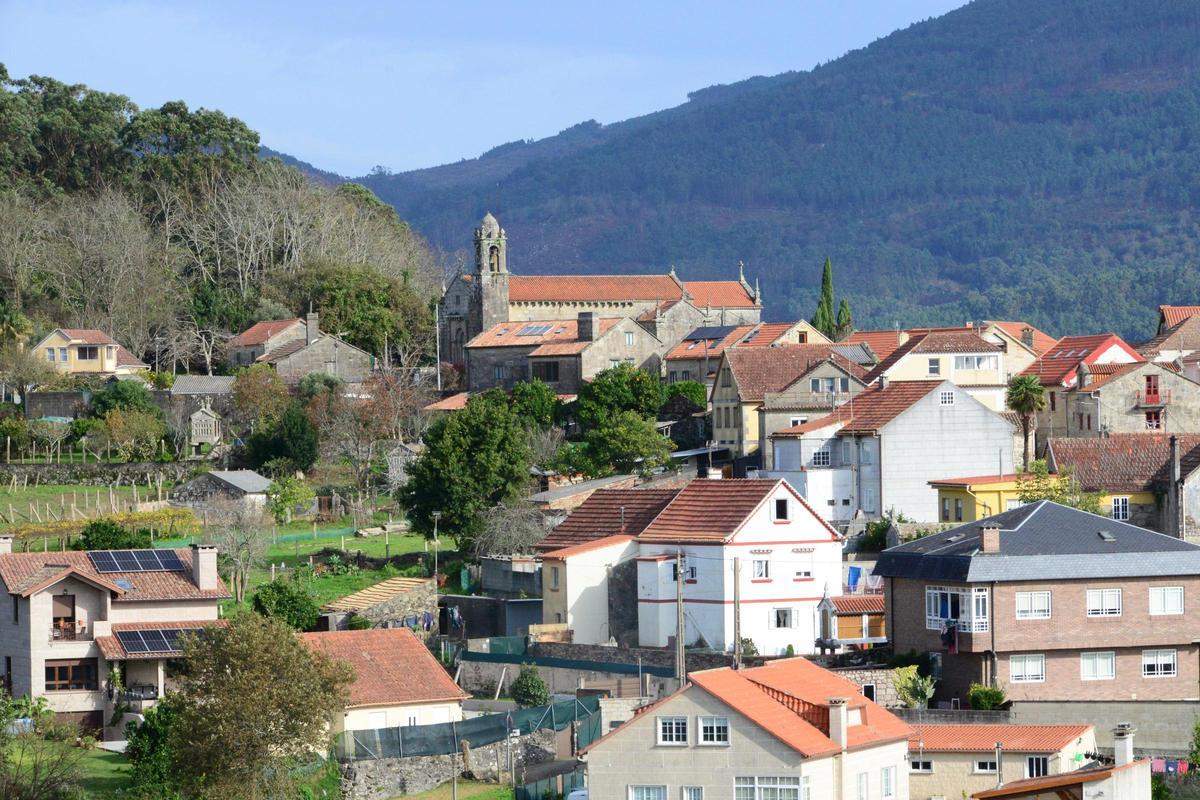 Núcleo histórico de San Martiño de Moaña, en cuyo ámbito se pretende actuar con una de las obras del Plan Extra.