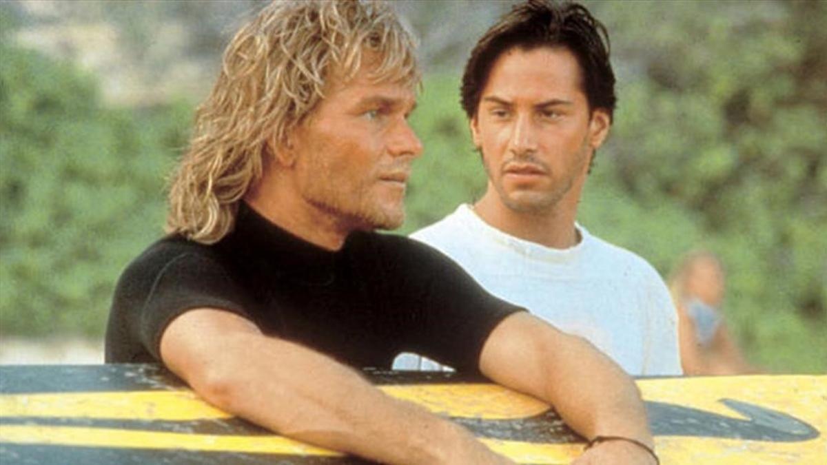 Patrick Swayze junto a Keanu Reeves en 'Le llaman Bodhi', de Kathryn Bygelow.