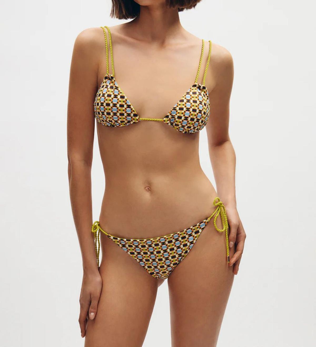 Bikini con estampado geométrico de Simorra
