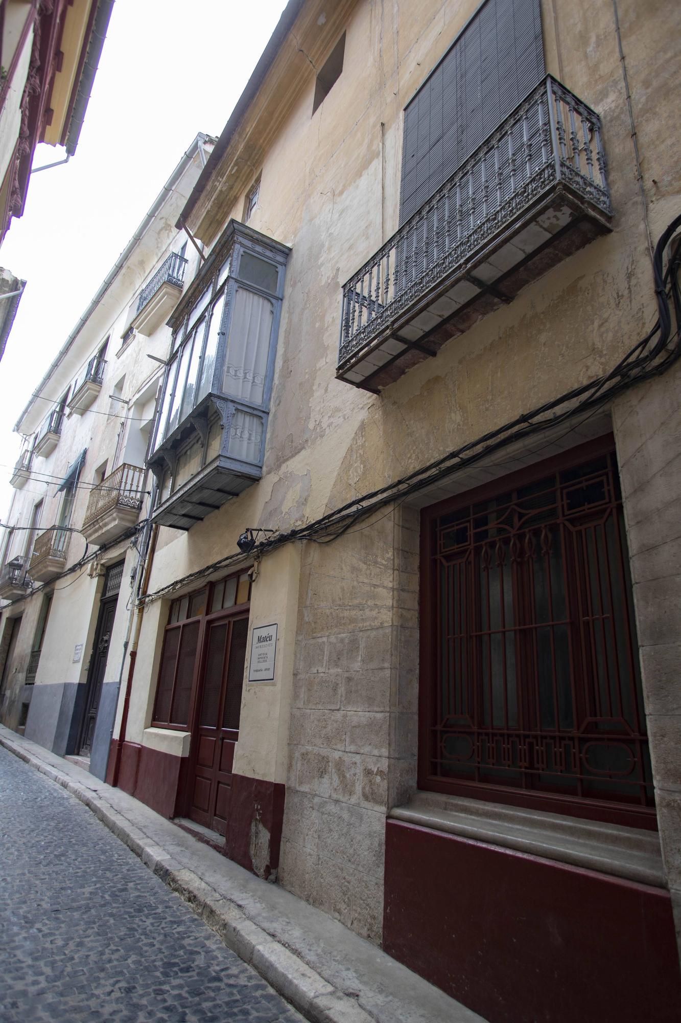 Vivienda transformará el Palau Sanç de Sorió y la casa de la familia Matéu en viviendas de alquiler joven