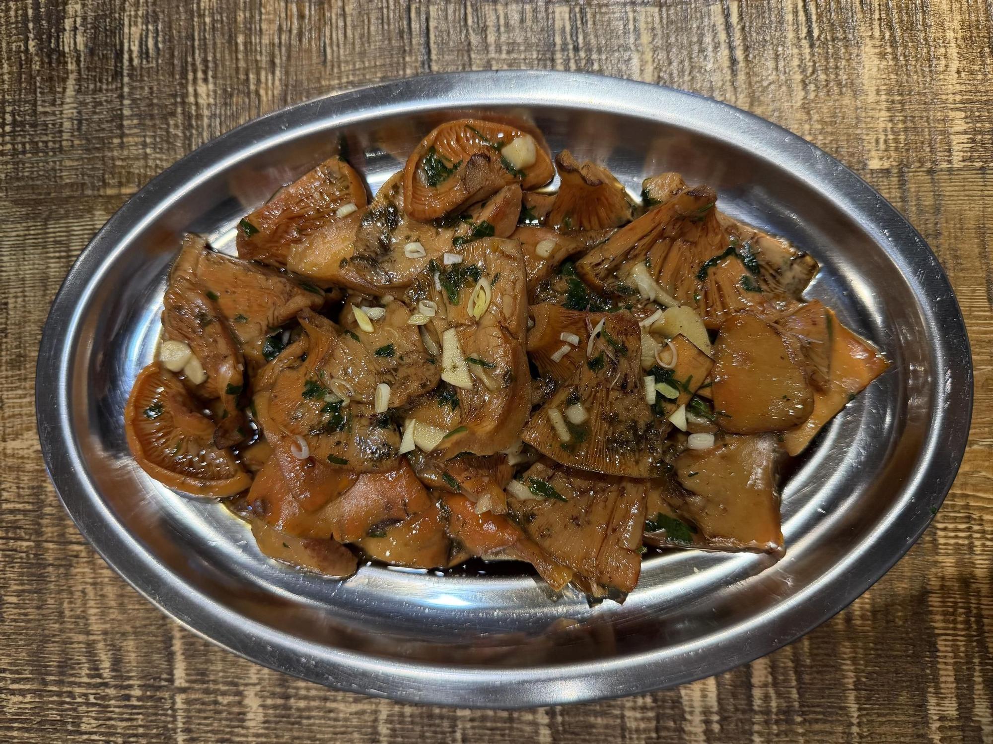 Plats amb bolets del MÖM Restaurant