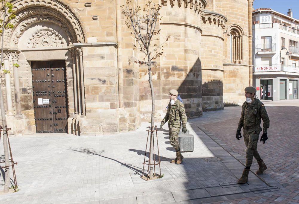 El Ejército de Tierra patrulla en Benavente