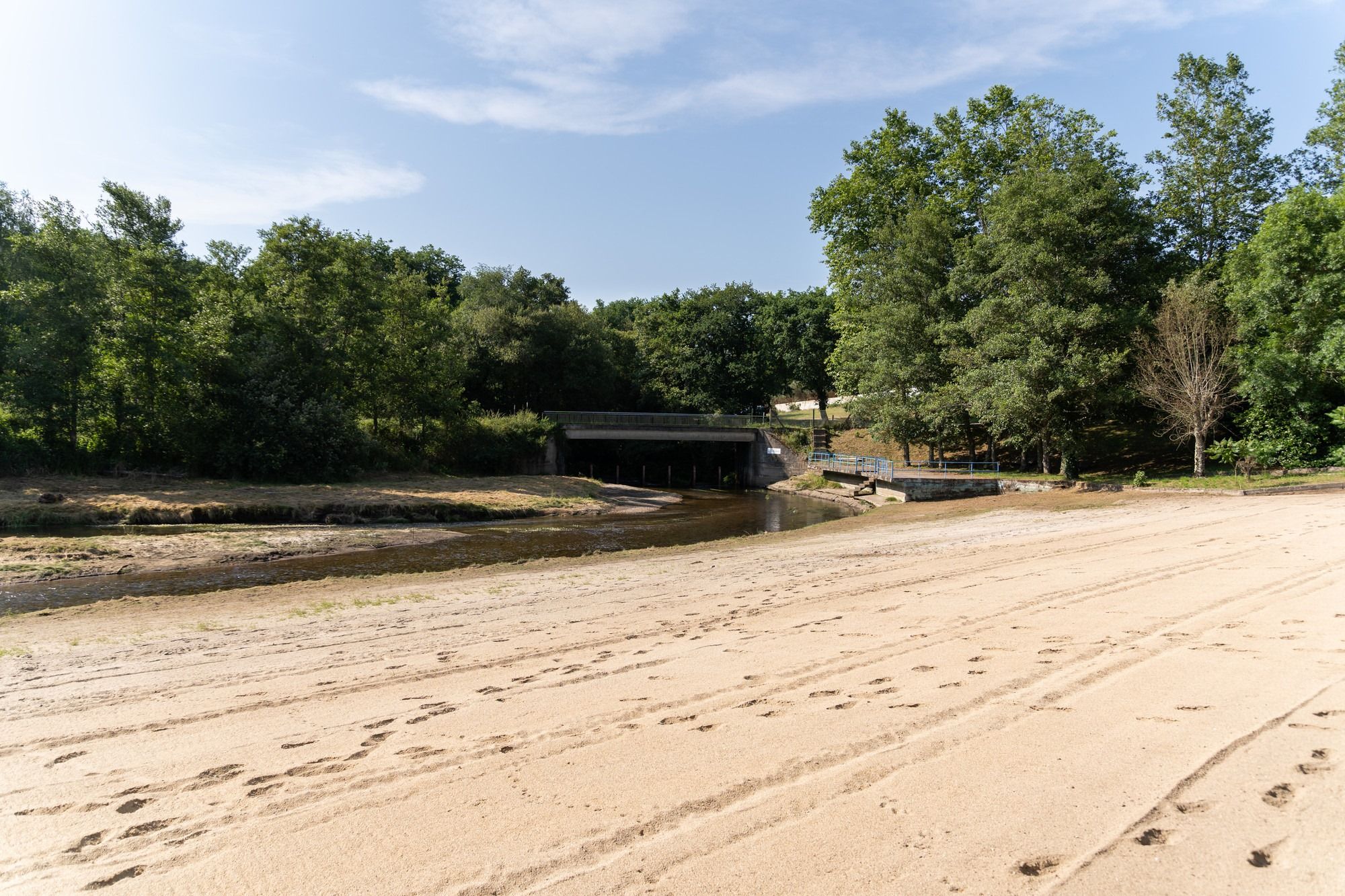 Playa fluvial de Liñares en A Estrada.