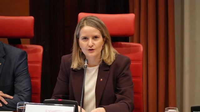 La consellera de Drets Socials, Mònica Martínez Bravo, compareix al Parlament per explicar els pressupostos del seu departament.