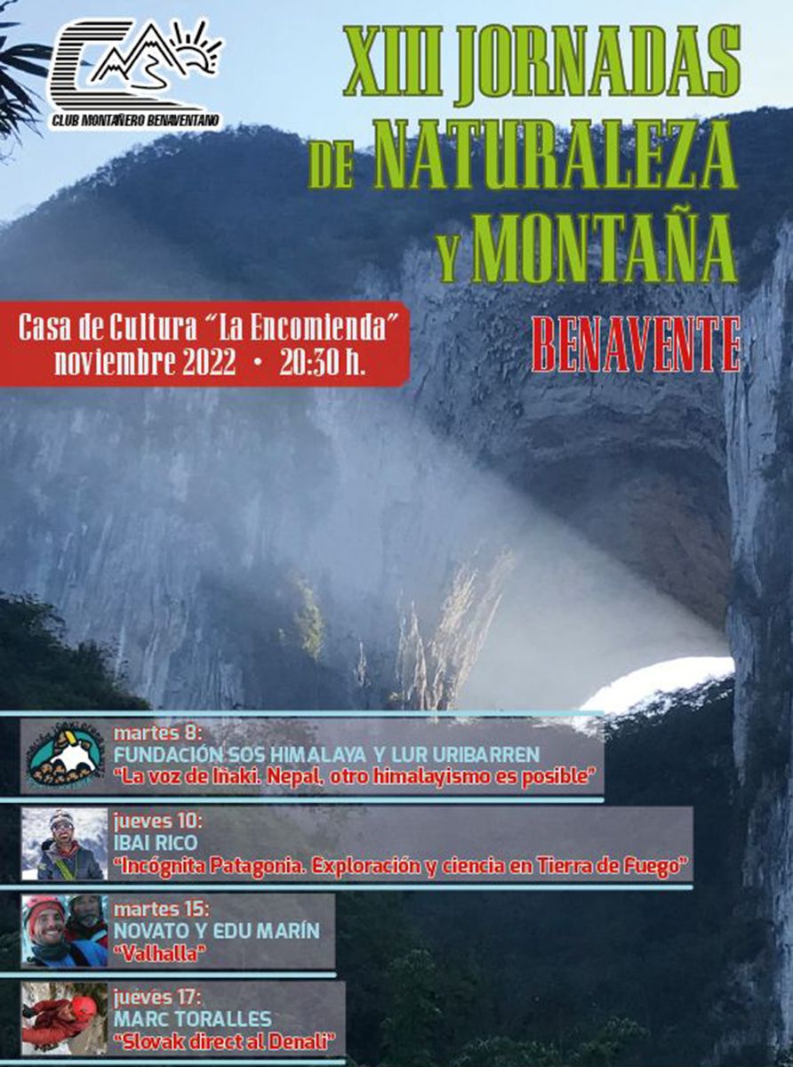 Cartel de las XIII Jornadas de Naturaleza y Montaña.