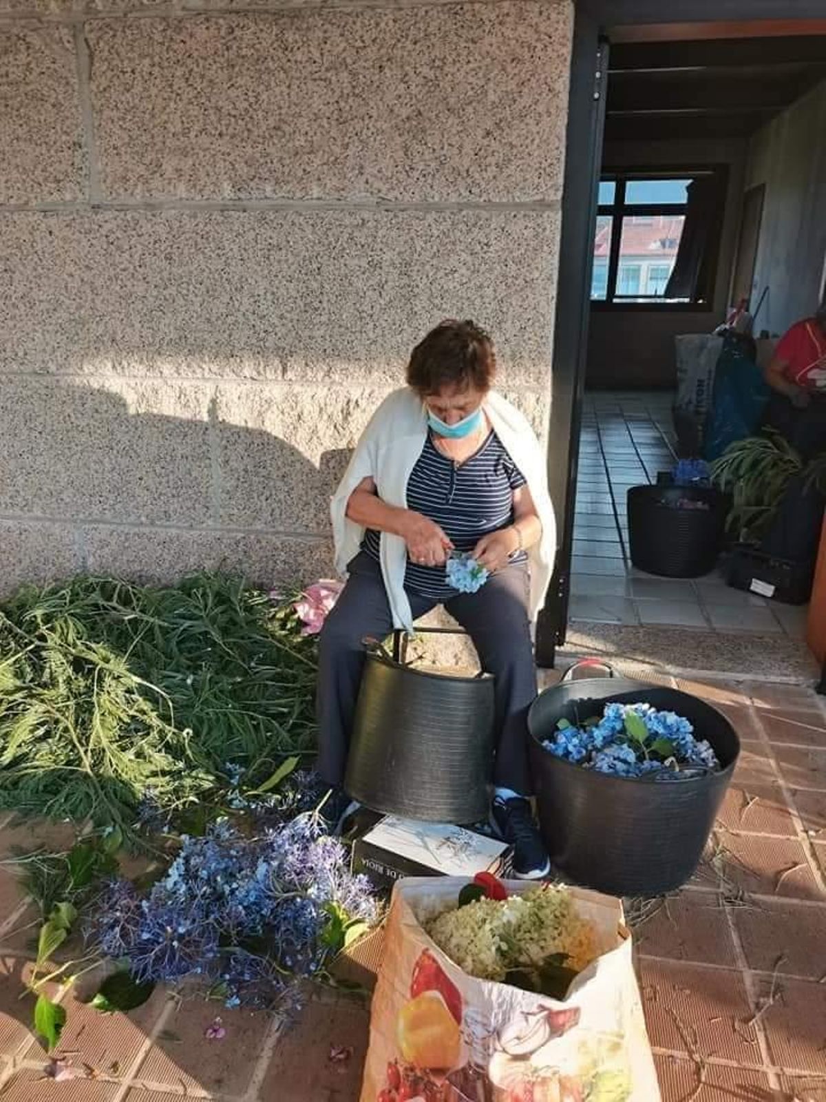 La recordada Carmen Peixoto, a la que dedican este año sus tapices. // M.R.
