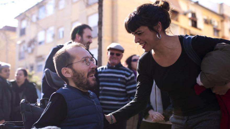 Pablo Echenique y Teresa Rodríguez en una imagen de archivo.