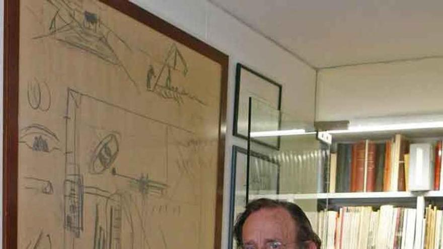 Francisco Somoza, en su estudio de arquitectura.