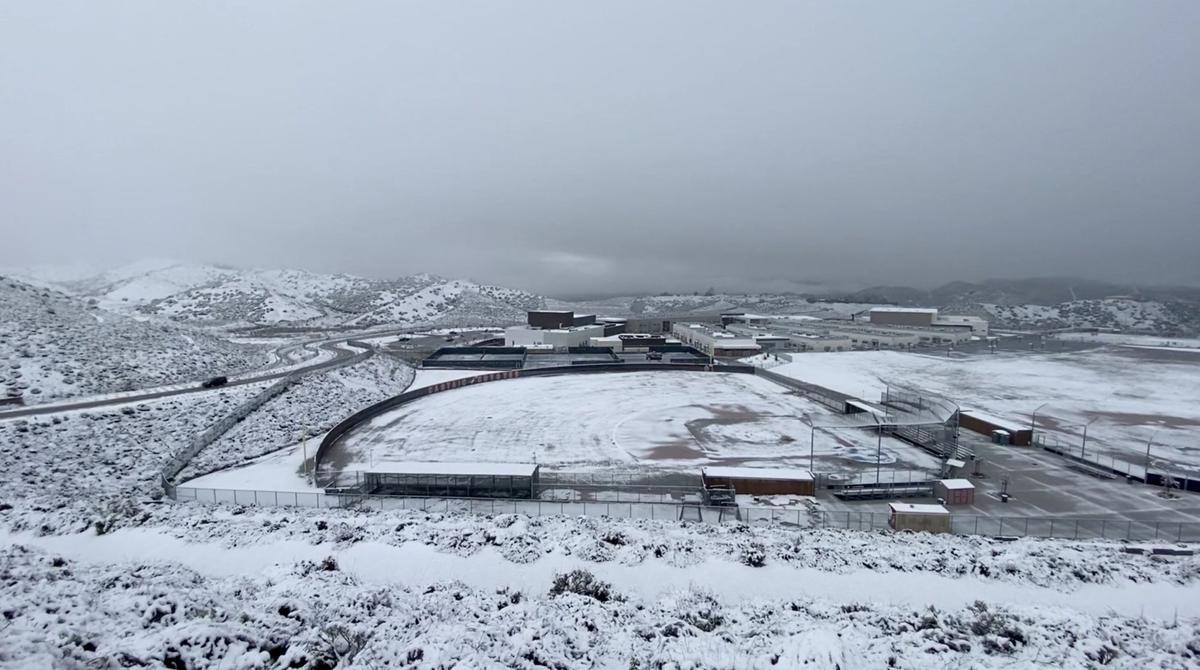 Fuertes nevadas en el sur de California