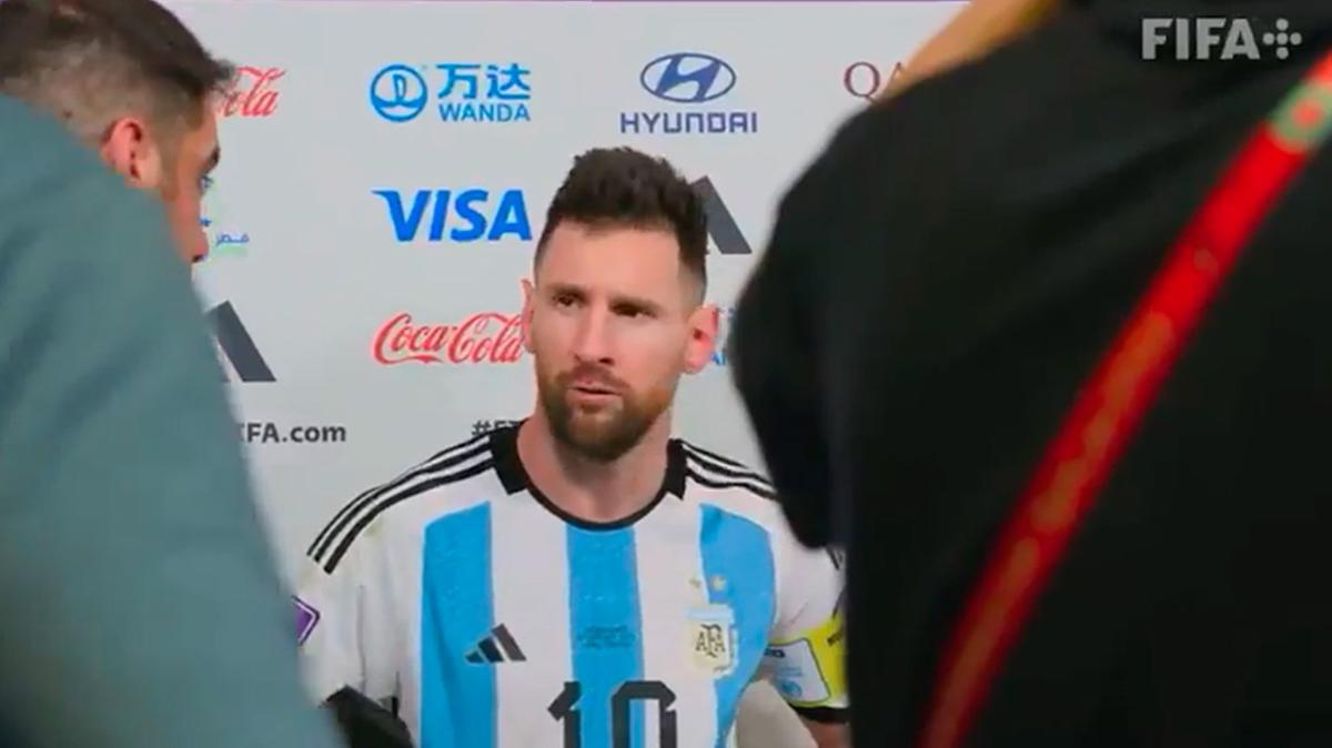 El "Qué mirás bobo" de Messi a Weghorst, detrás de la entrevista de Gastón Edul a Messi