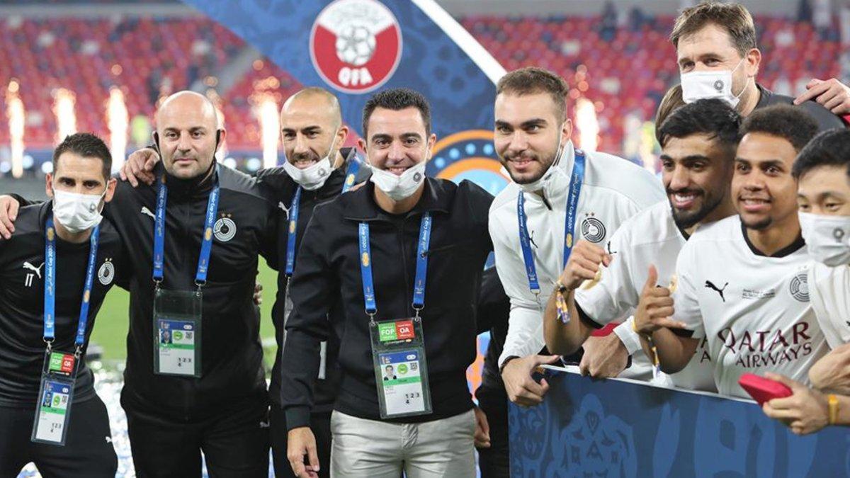 Xavi Hernández y su staff técnico están escribiendo episodios históricos en el banquillo del Al-Sadd catarí