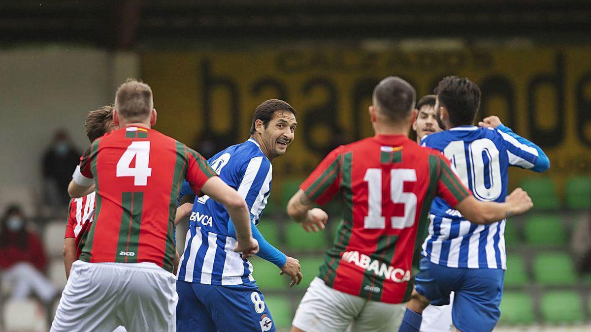 Imagen del partido del pasado sábado en Vilalba contra el Racing Villalbés.