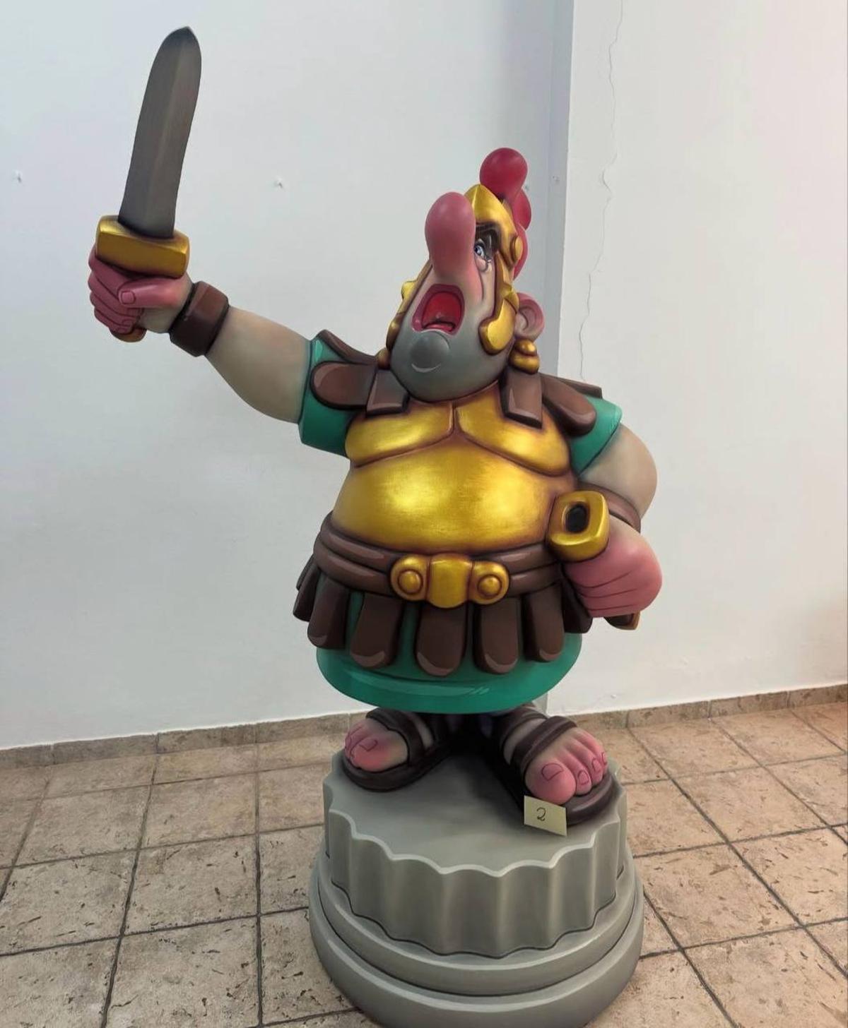 Ninot indultat de la falla de les Moreretes de Castelló, primer premio en la categoría grande.