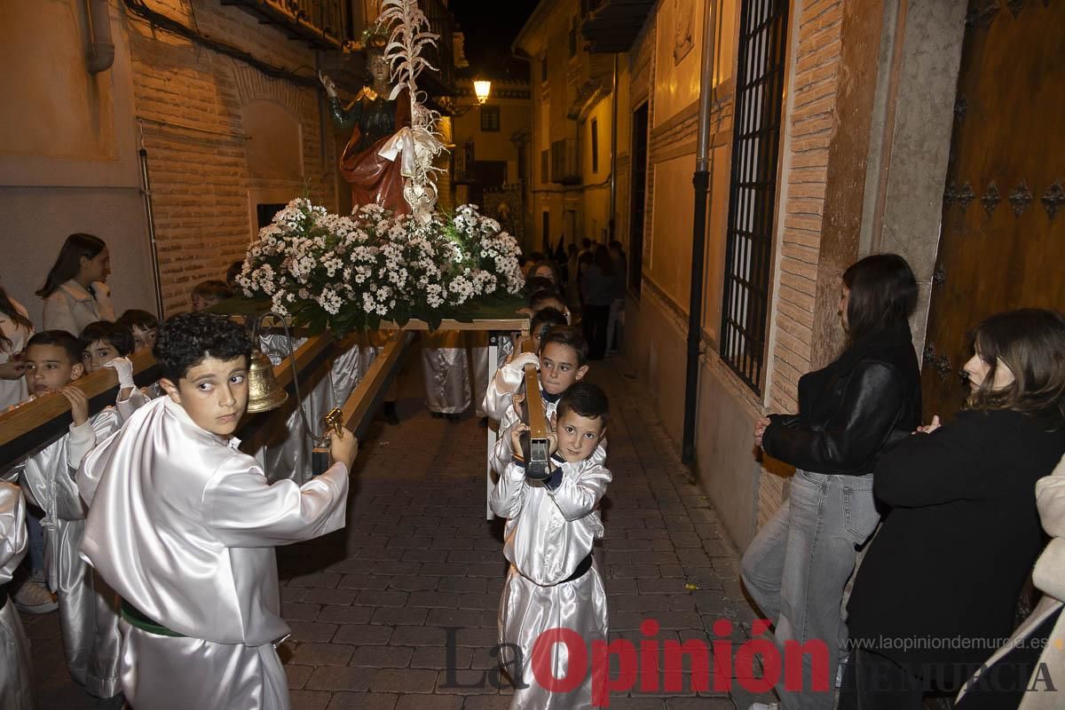 Los niños toman las calles de Caravaca en la procesión de Lunes Santo