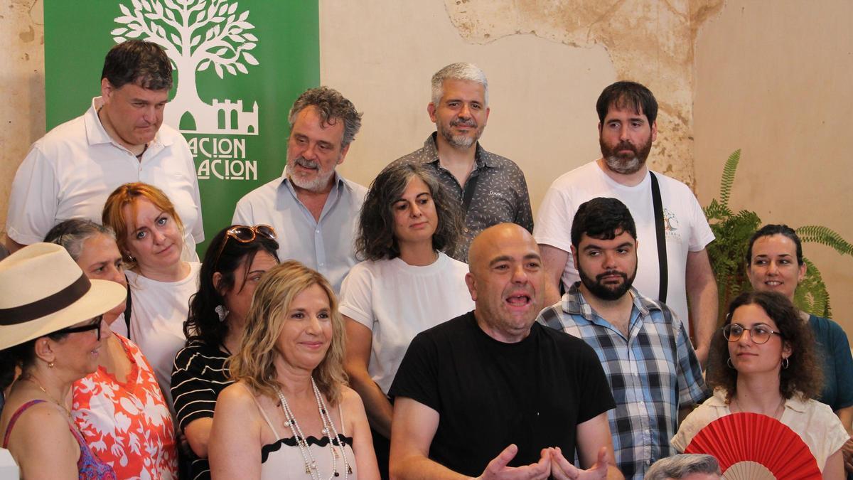David de Ugarte, presidente Fundación repoblación durante la lectura del manifiesto con asociaciones firmantes, en 2025.