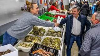 Centolla a 50 euros el kilo, camarón a 120 y nécora a 80, en las plazas de abastos