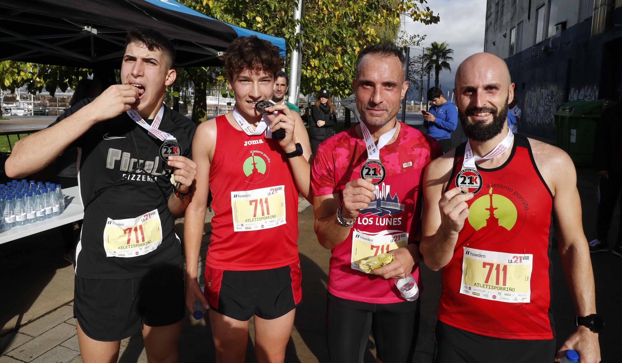 Saad Slimani y Esther Valiño conquistan la Medio Maratón de Vigo