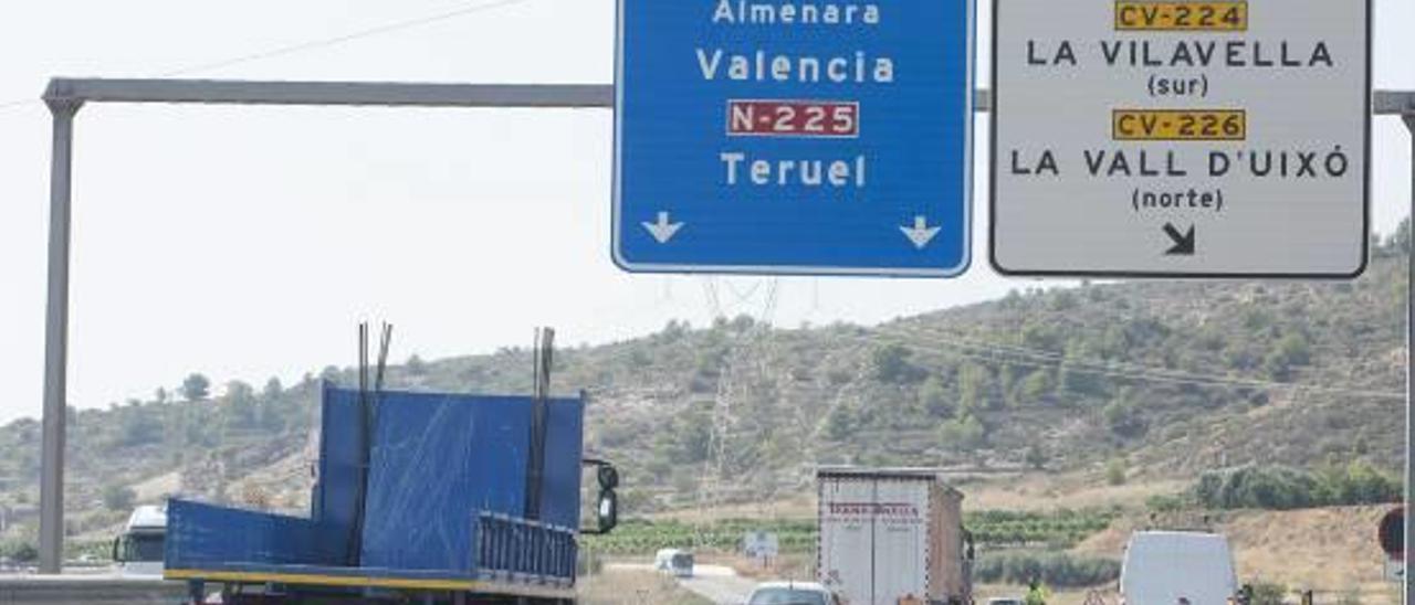 La patronal plantea la gratuidad de la AP7 entre Almenara y Nules por las obras de la autovía