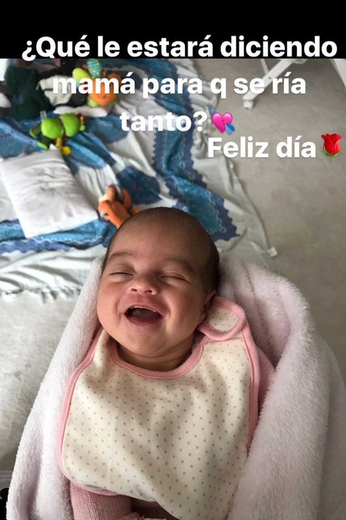 Alana Martina, hija de Cristiano Ronaldo y Georgina Rodriguez, en Instagram Stories