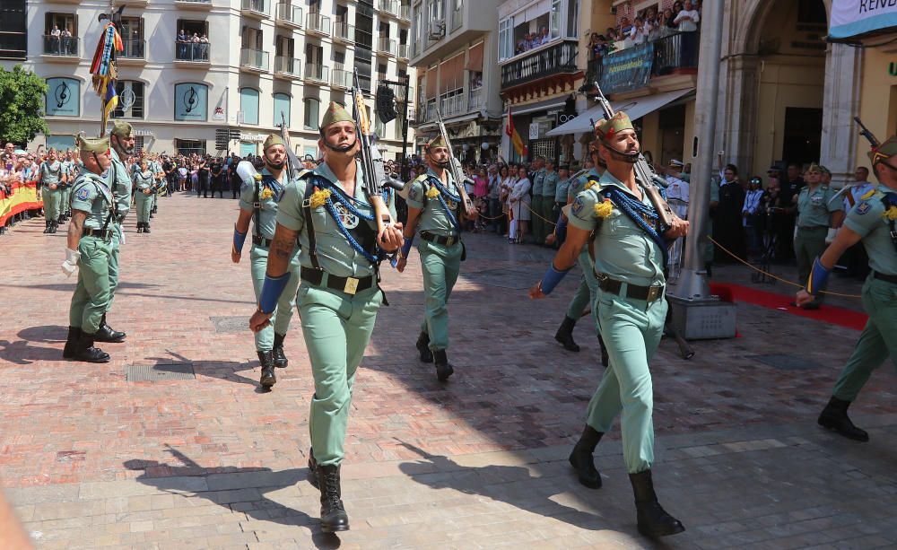 Desfile de la Legión en Málaga por el Día de las Fuerzas Armadas